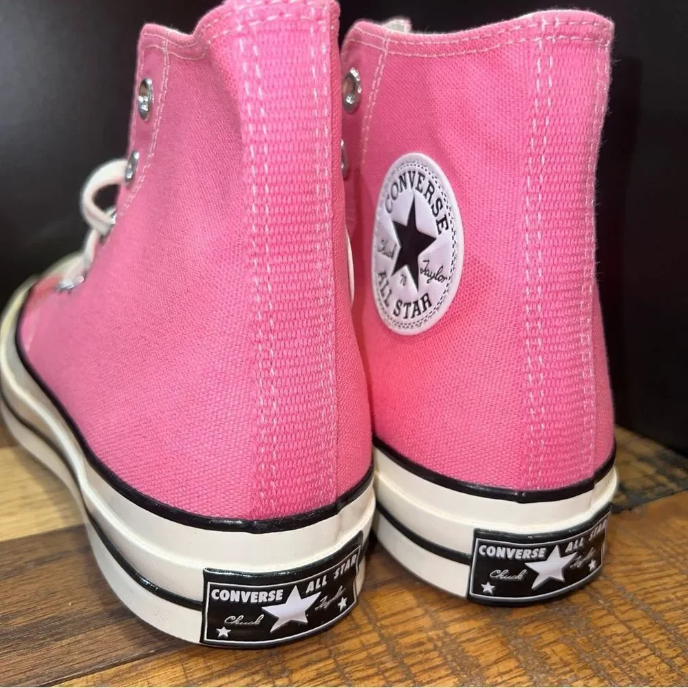 NEW Men’s CONVERSE CHUCK 70 Hi Pink Sneakers A08184F - Picture 3 of 5